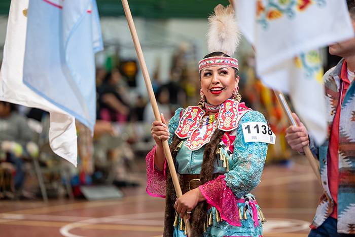 Dancer at powwow