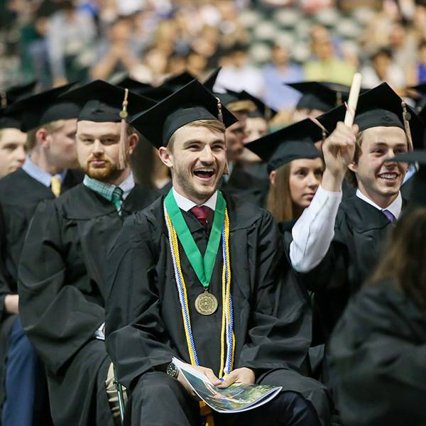 Student at commencement