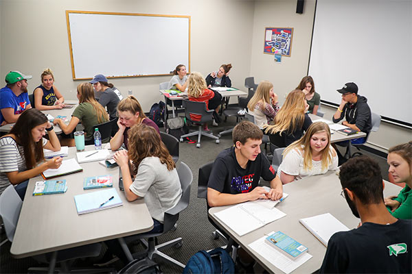 Students in the classroom