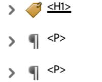 Screenshot of tag nesting for Heading Tag in Adobe Acrobat. 