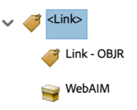 Screenshot of tag nesting for Object Reference Tag in Adobe Acrobat. 