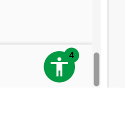Screenshot of the Accessibility Checker icon in Simple Syllabus