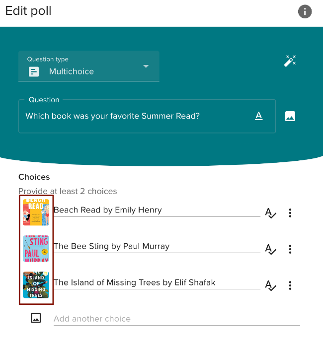 To edit alternative text in vevox, click on the image. 