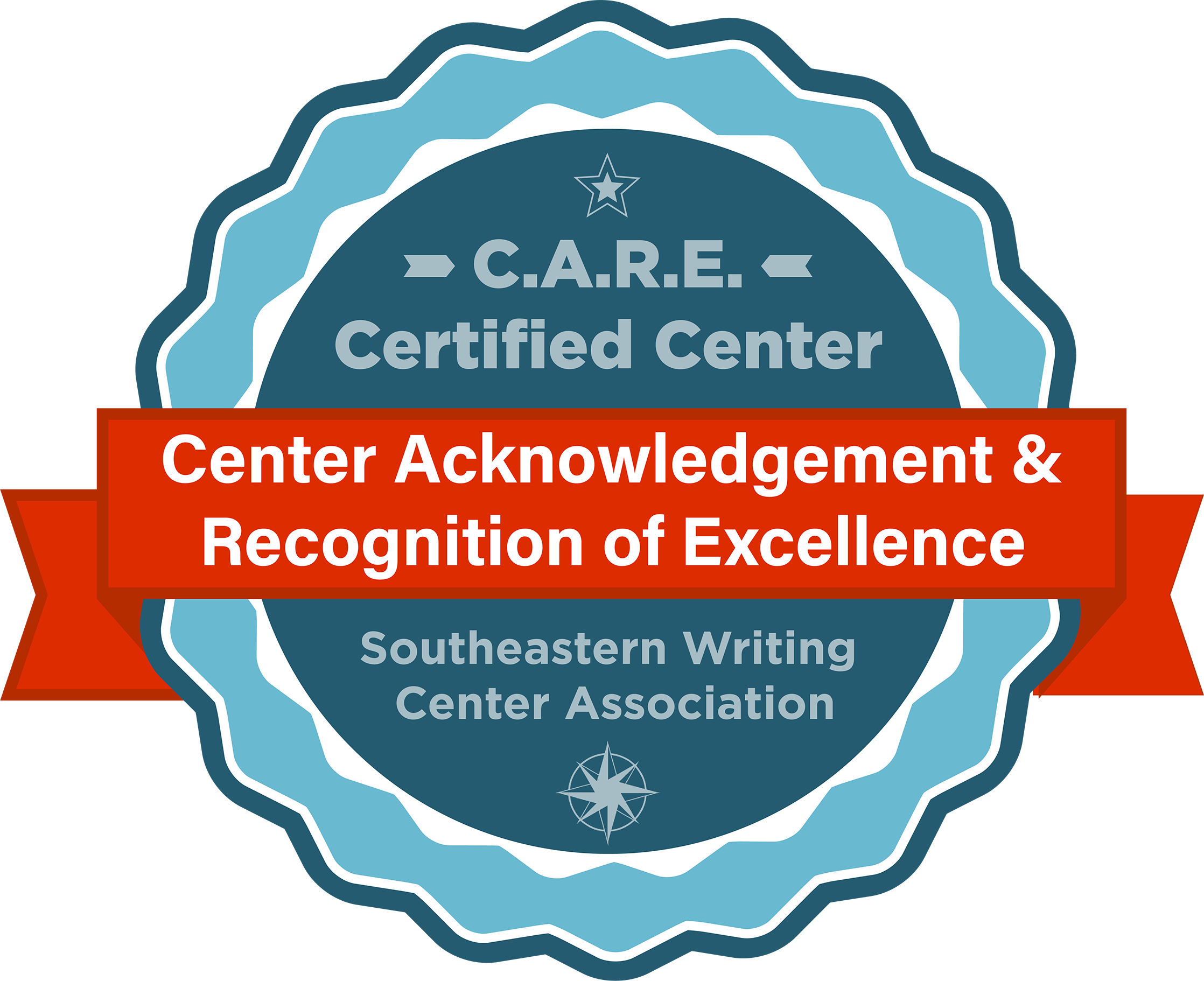 Logo for the Southeaster Writing Center Association C.A.R.E. Certificiation