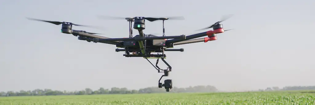 Drone in a field