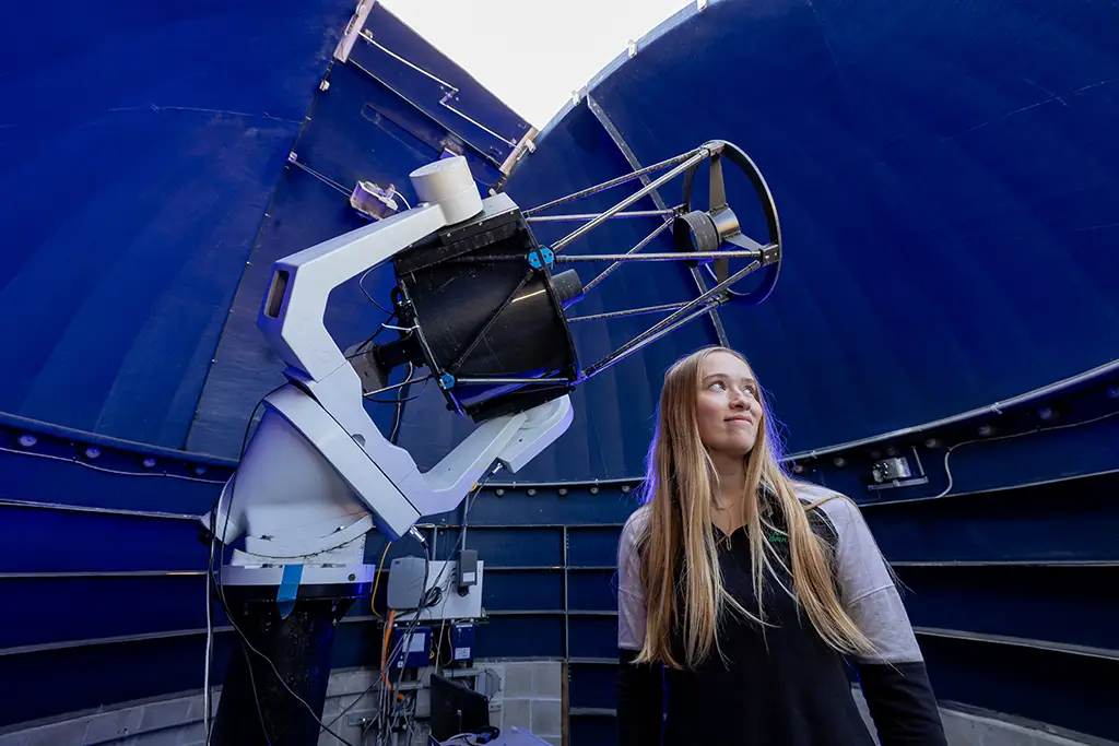 casia working in physics lab