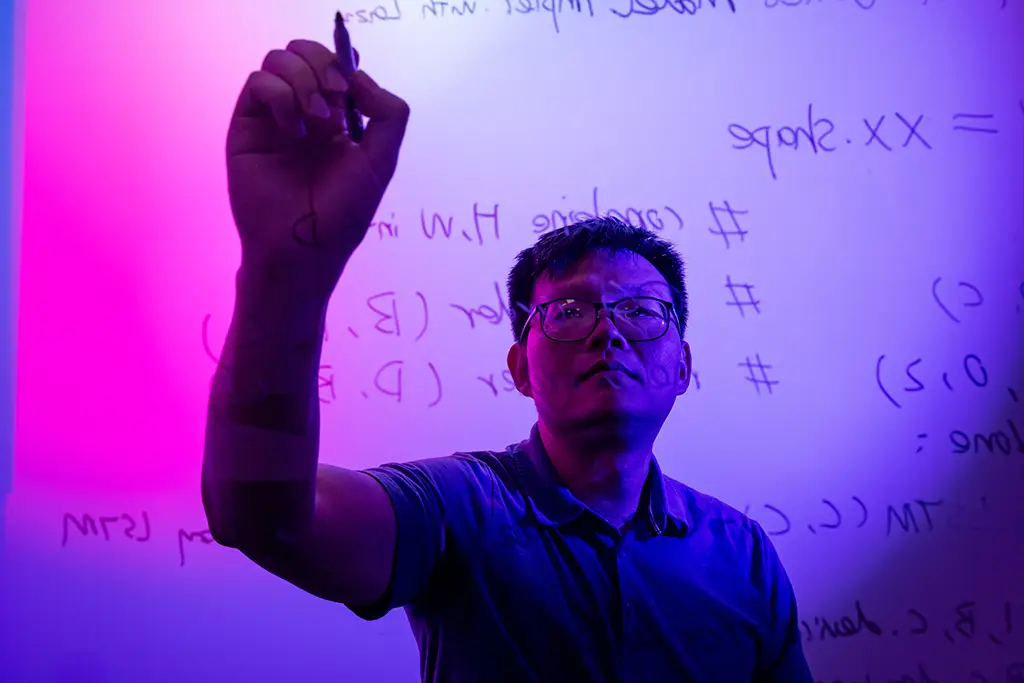 harry zou working on a data science project