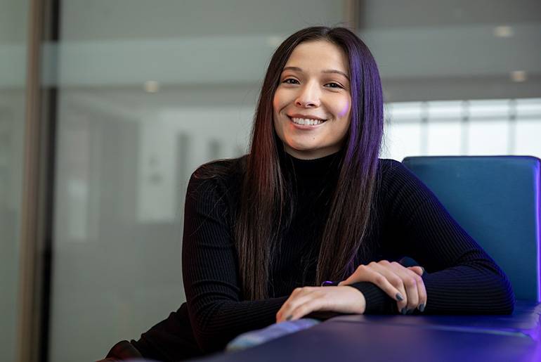 Kayana Trottier smiling