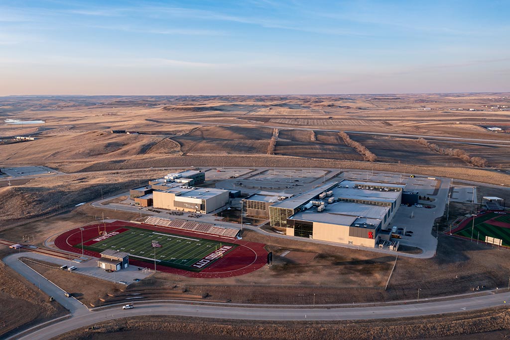 overhead image of mcKenzie county public schools 