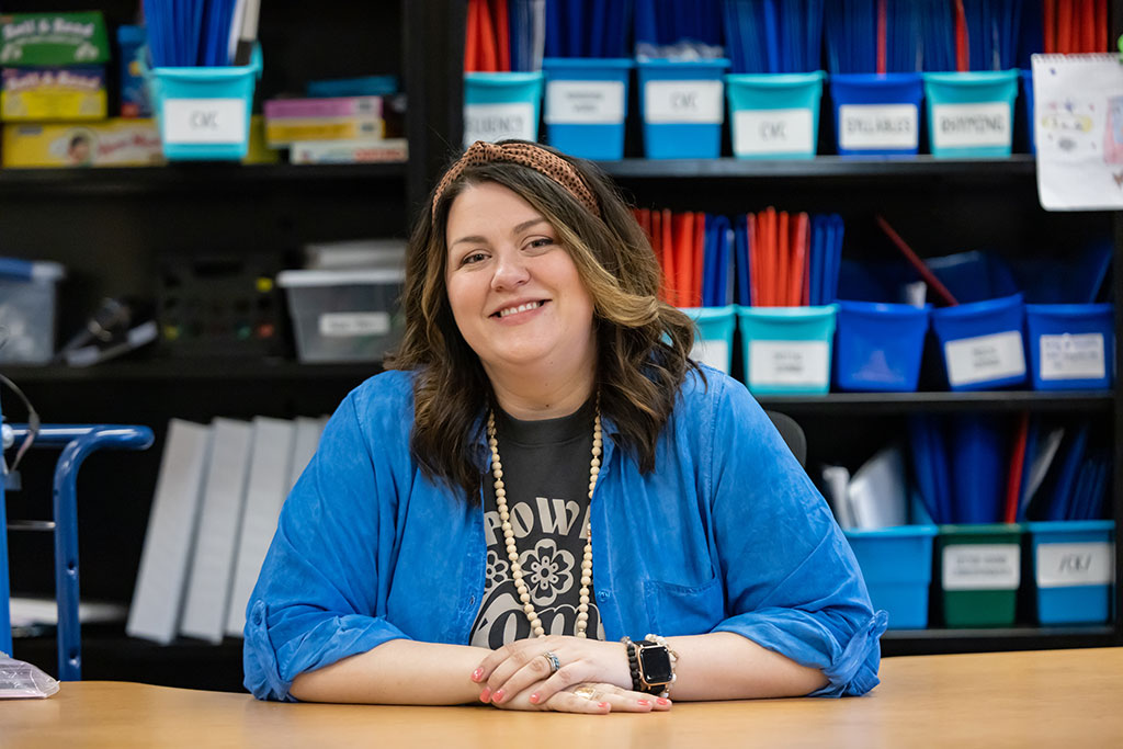 cassie suter in classroom
