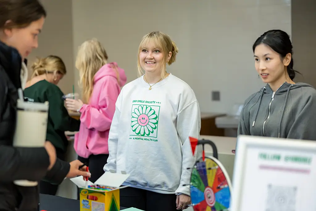 madilyn at honors program meeting