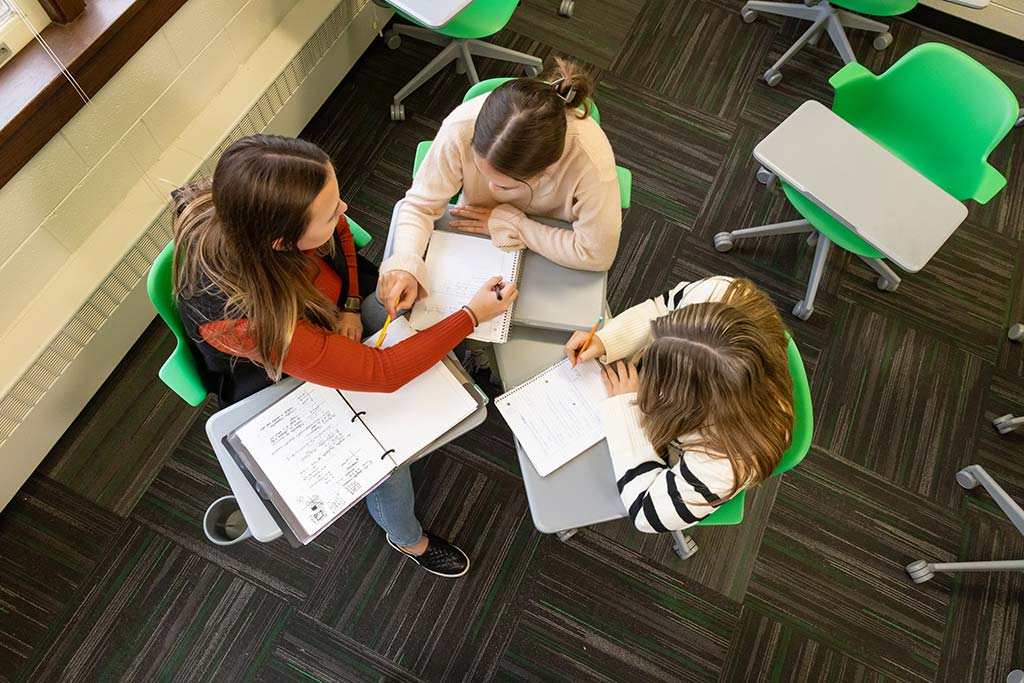 olivia collaborating with class