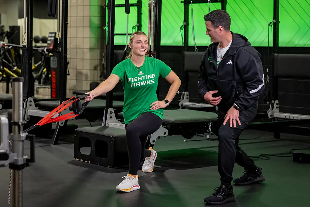 renee working out with trainer