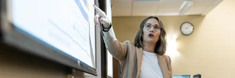 UND Criminal Justice Studies Professor Lecturing