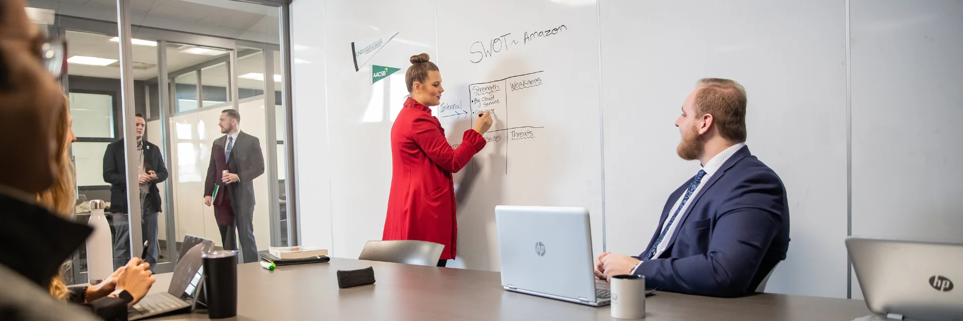 speaker in front of class