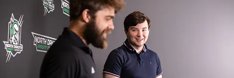 students working in esports