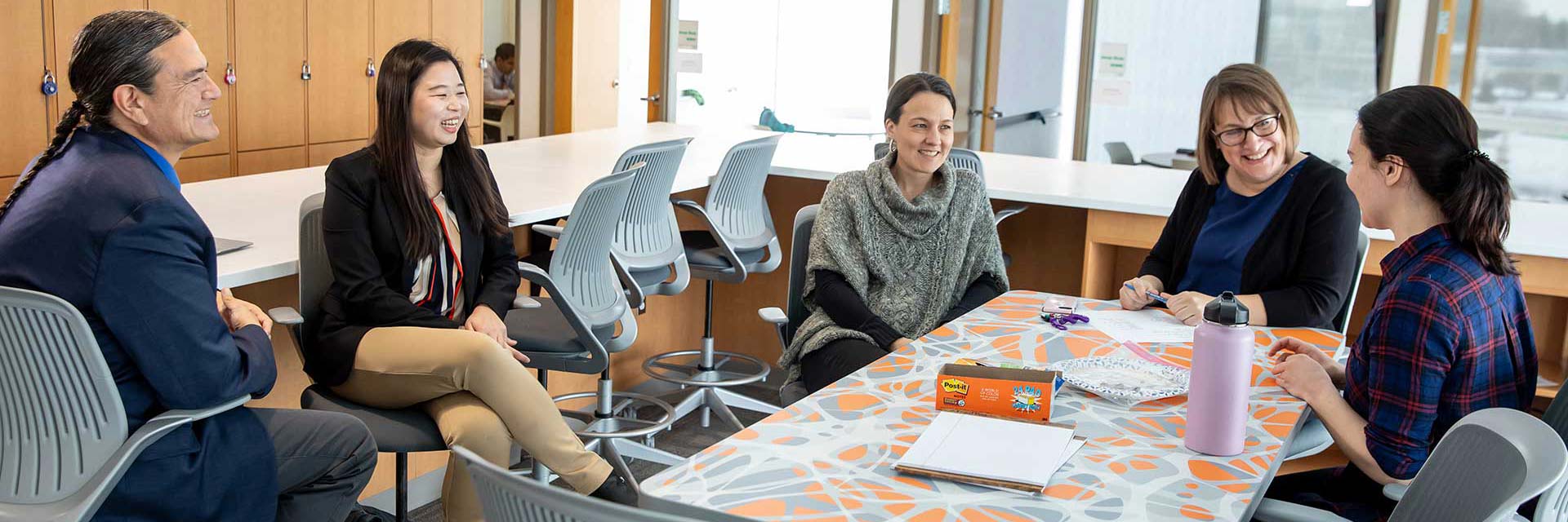 public health students in discussion