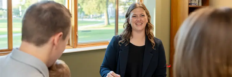 UND Social Worker Master's Student Hands-On Learning