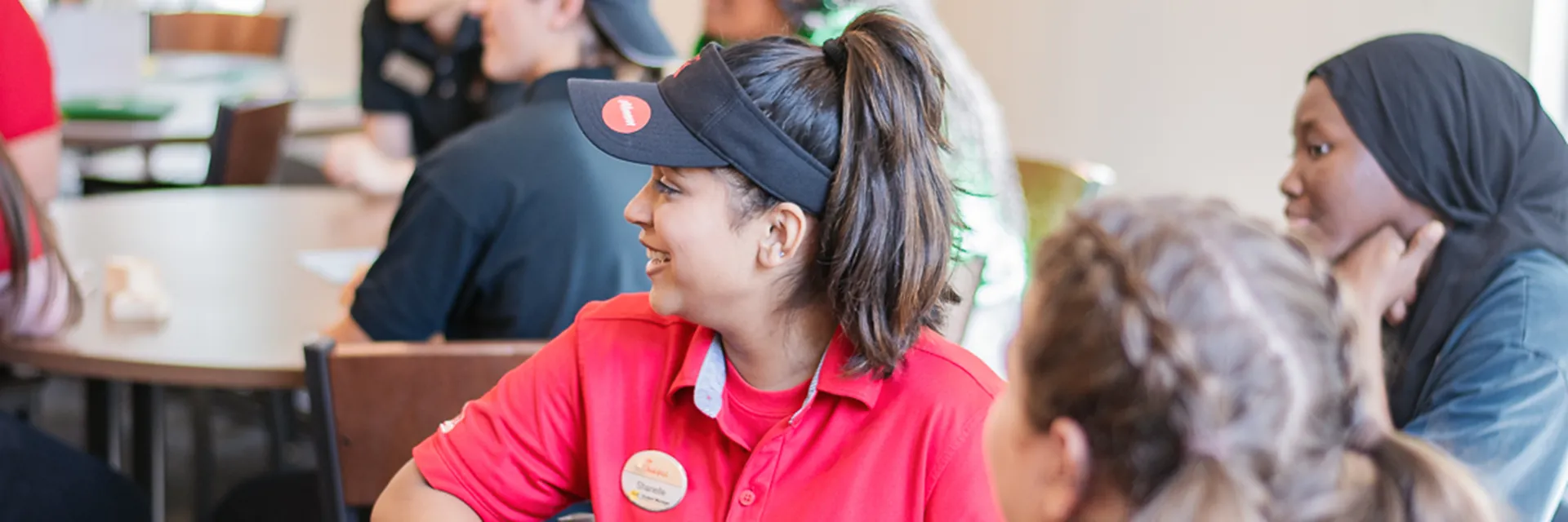 Student leaders in training session