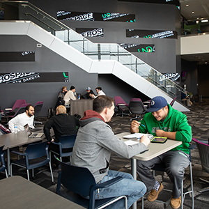 students studying together