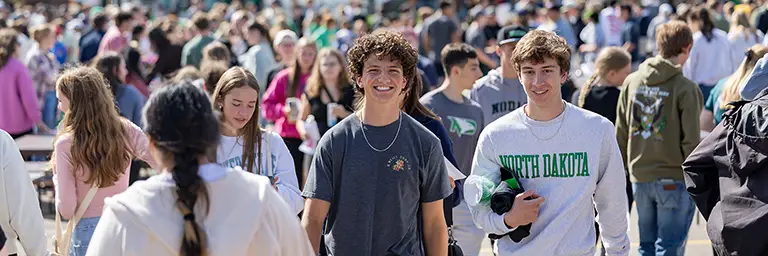 huge crowd of students attending the student organization fair