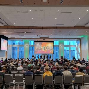 An event in the Memorial Union ballroom