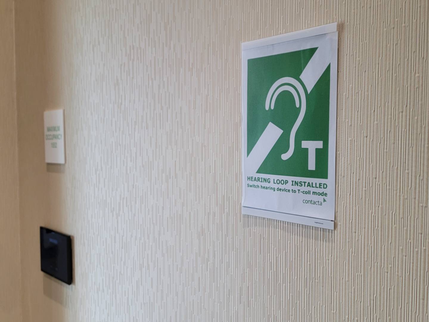 MU hearing Loop MU hearing Loop sign