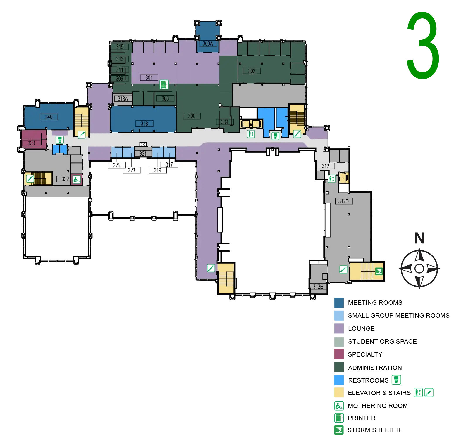 MU third floor map