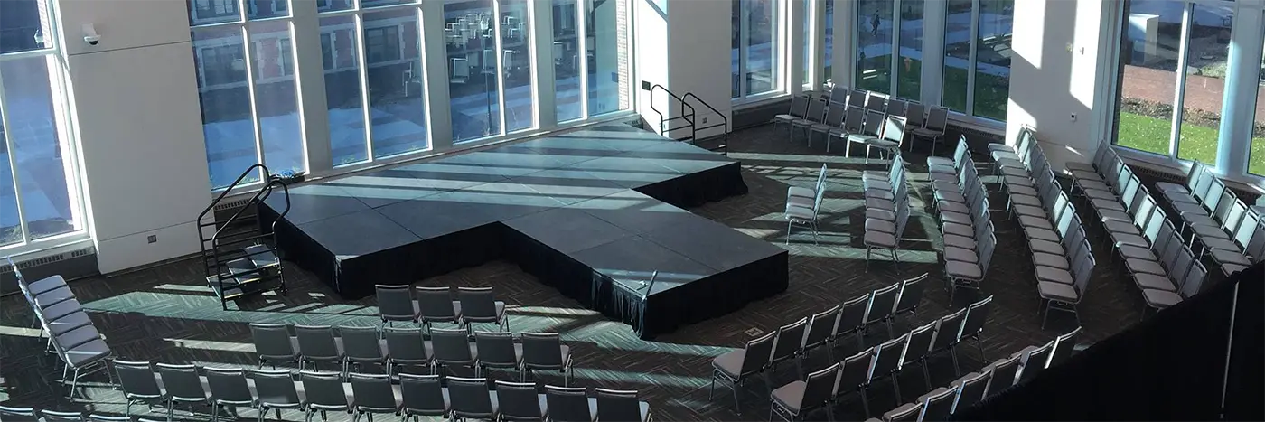 MU small ballroom multi table setup